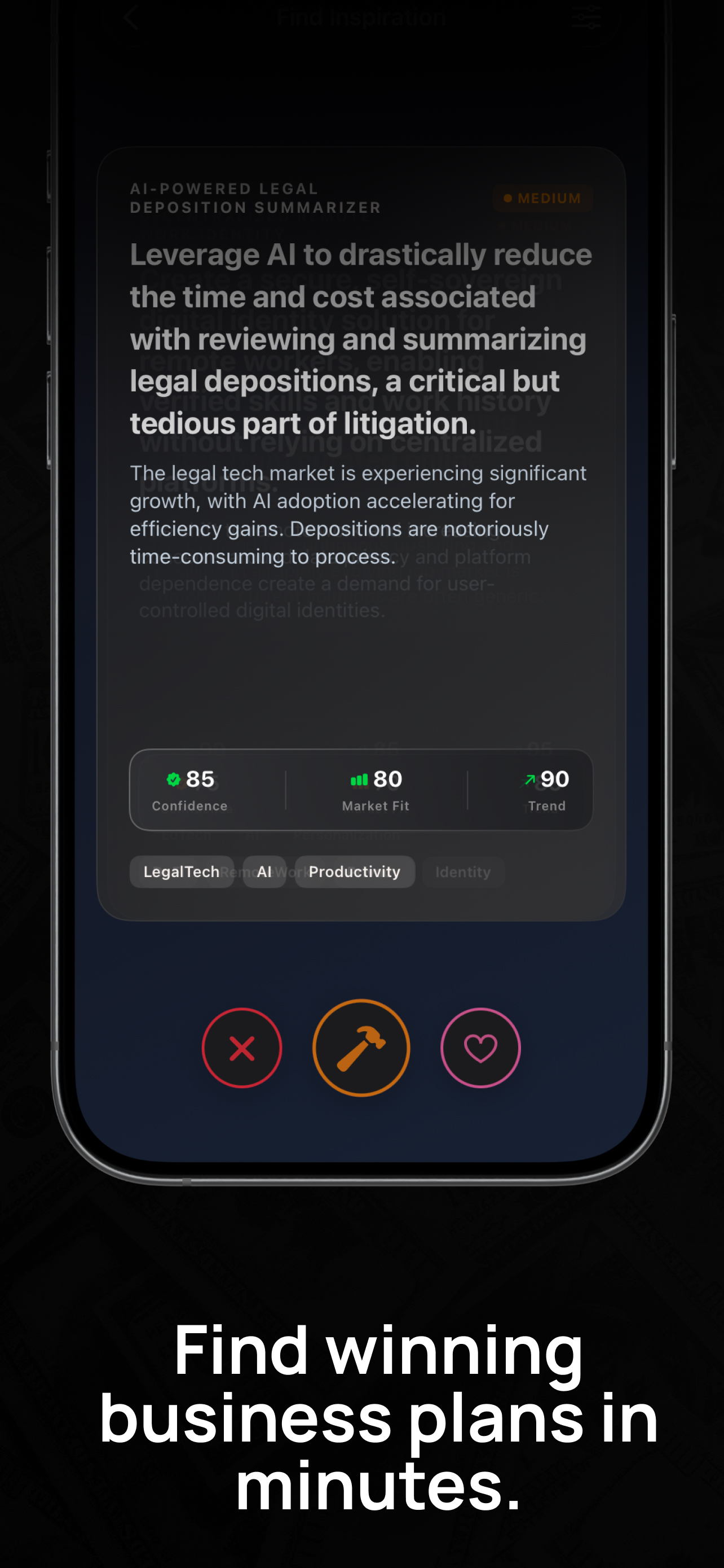 Instant Idea Validation Tool - Pressure-test business concepts against live data and competitor metrics.